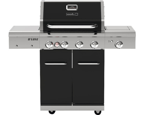 NEXGRILL gasolgrill med fyra brännare, sidobrännare och underskåp