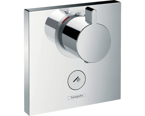 Duschblandare med termostat HANSGROHE Shower Select High Flow krom blank 15761000 Hansgrohe termostatblandare för väggmontering