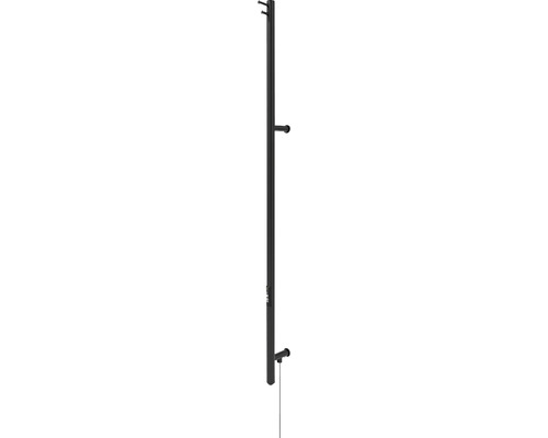 Handdukstork LVI Scylla svart rostfritt 132 cm 30 W 9411786
