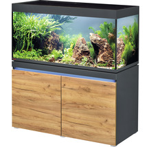Akvarium med möbel EHEIM incpiria 430 LED-belysning grafit/ek