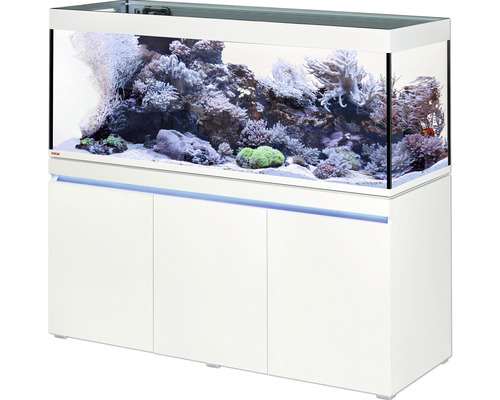 Akvariekombination EHEIM incpiria 530 reef saltvattenakvarium med pump och belyst underskåp alpin