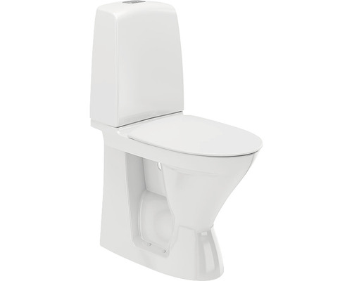 Toalettstol IFÖ Spira 6261 hög modell mjuksits limning dolt s-lås 4/2 L 7811055