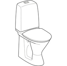 Toalettstol IFÖ Spira 6261 hög modell mjuksits limning dolt s-lås 4/2 L 7811055-thumb-1
