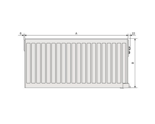 Bild på måtten på ett element.