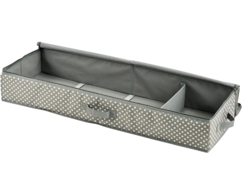 Förvaringslåda med prickigt mönster och handtag