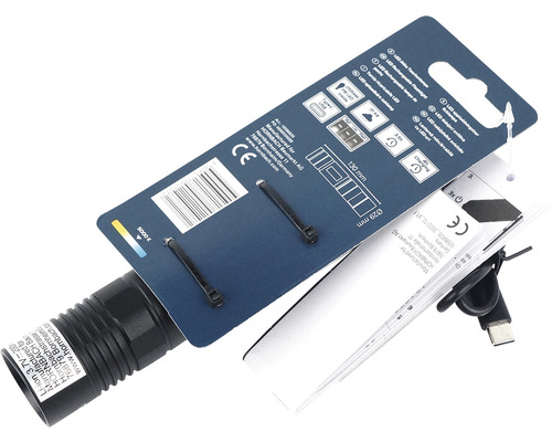 LED-batterificklampa med förpackning