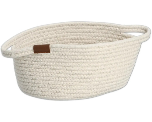Flätad korg med handtag