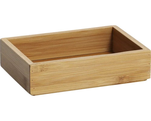 Rektangulär förvaringslåda av bambu