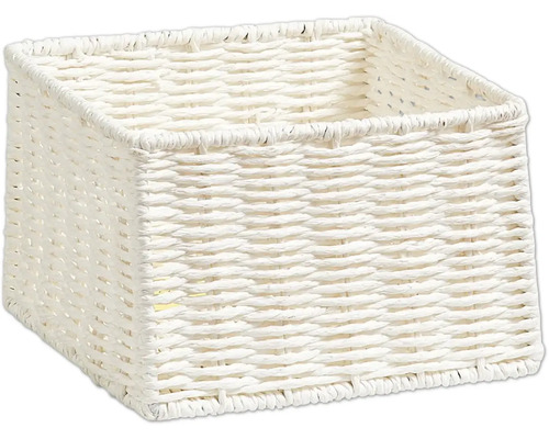 Flätad korg av papper