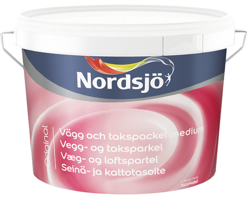 Vägg & takspackel NORDSJÖ medium 10l