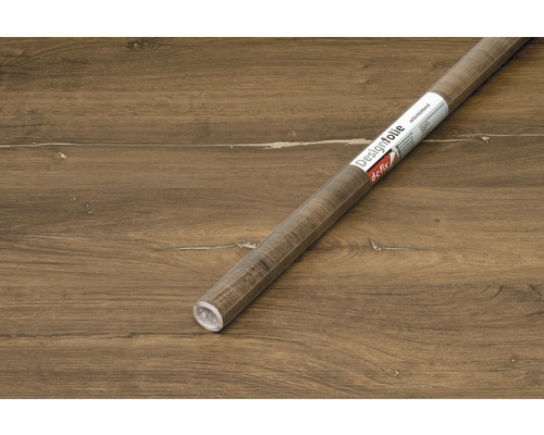 Rulle självhäftande dekorfolie med trädekor på trägolv