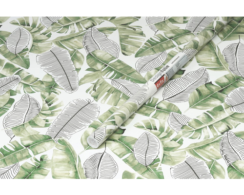 Rulle dekorplast med bladmönster