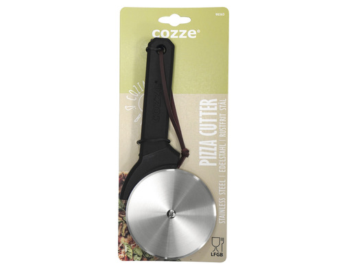 Cozze pizzaskärare i rostfritt stål med svart handtag