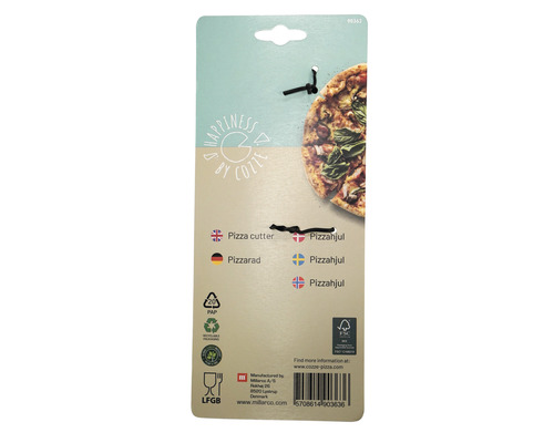 Förpackning för en pizzaskärare