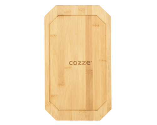 Cozze skärbräda i bambu, rektangulär med saftränna
