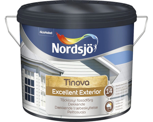 Fasadfärg NORDSJÖ Tinova excellent exterior 334 red 10L Nordsjö Tinova Excellent Exterior fasadfärg i hink
