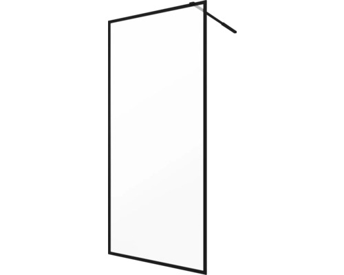 Duschvägg med svart ram