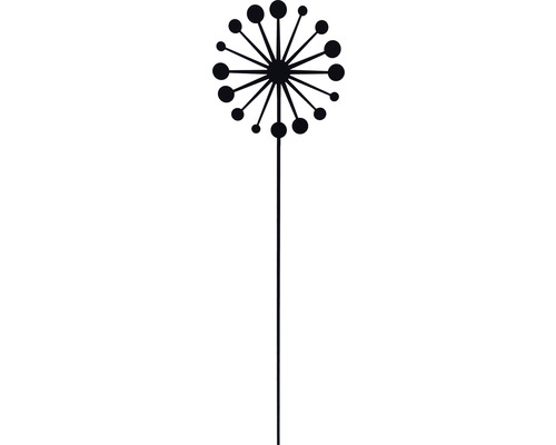 Dekorationsstav LAFIORA blomma version1 60cm svart