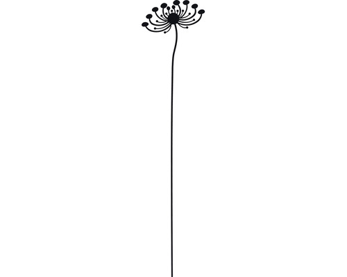 Dekorationsstav LAFIORA blomma version2 90cm svart