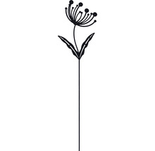 Dekorationsstav LAFIORA blomma version3 60cm svart
