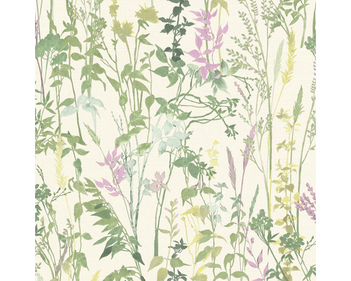 Tapet ERISMANN Casual Chique blad creme 10,05x0,53m Tapet med växtmönster