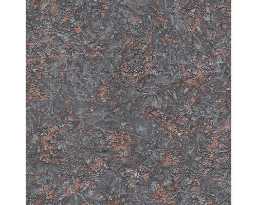 Tapet ERISMANN Focus stenlook svart 10,05x0,53m Närbild av en strukturerad tapet med krackelerande effekt