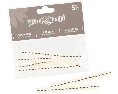 Feuerhand platta vekar, 12,5 mm bred, 12 cm lång, 5 stycken