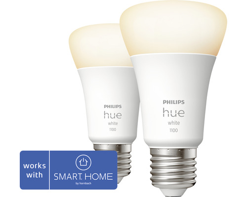 LED-lampa PHILIPS HUE E27 9.5W A60 2-pack