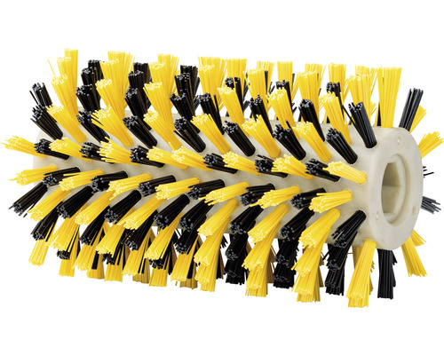 Rullborste med gula och svarta borst