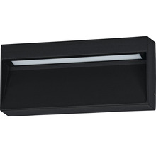 Svart LED-vägglampa för utomhusbruk