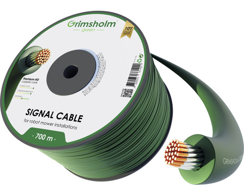 Signalkabel GRIMSHOLM GREEN Premium HD 3,45mm 700m Grimsholm signalkabelrulle för robotgräsklippare, 700 meter