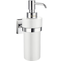 Tvålpump med hållare SMEDBO House krom blank porslin vit 45x180 mm 
RK369P