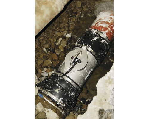 Rörreparation med rörklammer och sensor