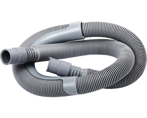 Utloppsslang JAFO disk- och tvättmaskin med bygel utdragbar grå 300 cm 8184225 Grå tvättmaskinslang av plast