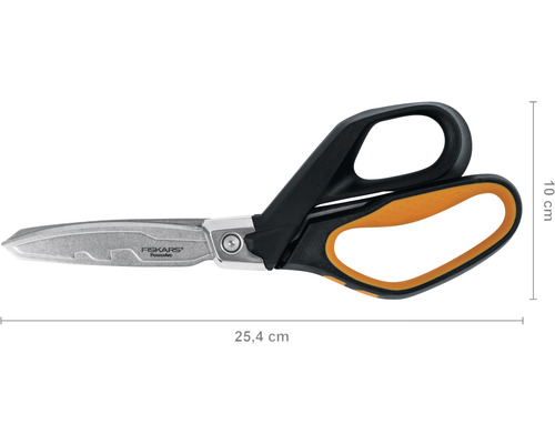 Fiskars PowerArc universal sax med en längd på 25,4 cm