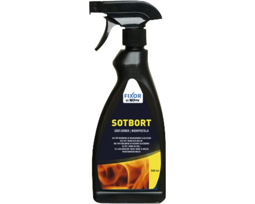 Sotbort sotborttagare i en 500 ml sprayflaska