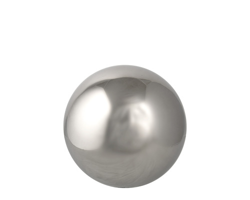 Dekorationskula rostfritt stål silver M