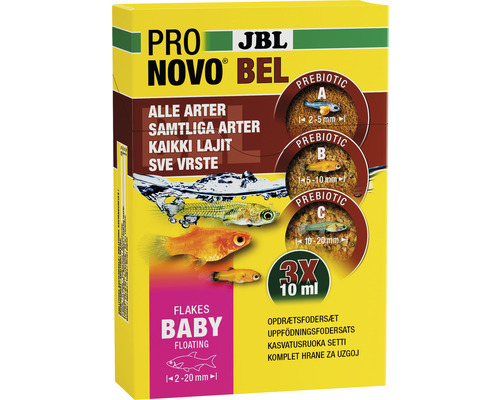 Fiskfoder JBL ProNovo Bel Baby 3x10ml