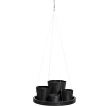 Krukfat ECOPOTS hängade Ø36x3cm mörkgrå