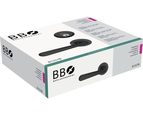 BB Beslagsboden dörrbeslagsset i förpackning