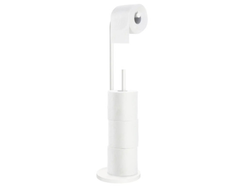 Fristående toalettpappershållare med toalettpappersreserv