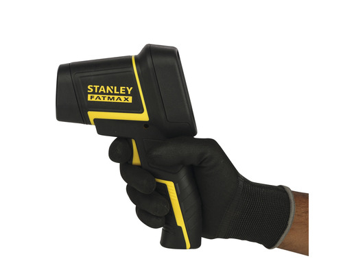 Stanley Fatmax infraröd termometer i handen