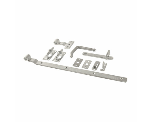 Grindset för grindar i metall med diverse beslag