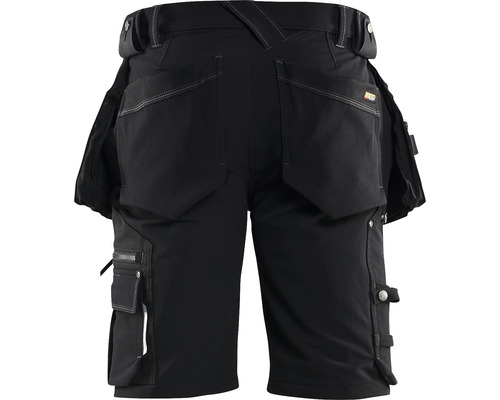 Svarta arbetsshorts med flera fickor bakifrån