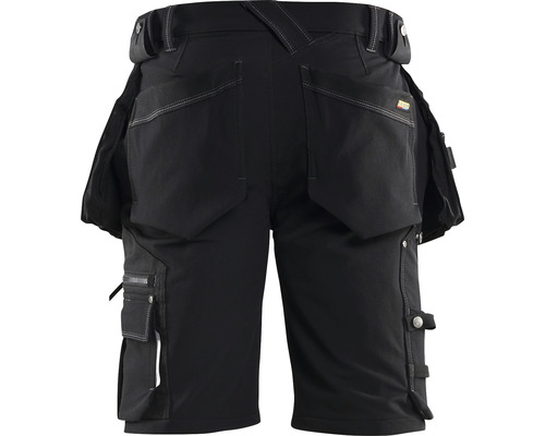 Svarta arbetsshorts med fickor baktill och på sidorna