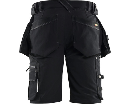Svarta arbetsshorts med flera fickor bakifrån.