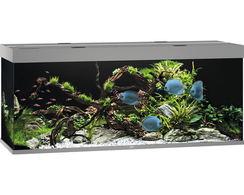 Akvarium JUWEL Rio 450 inkl. LED-belysning, pump, filter, värmare grå