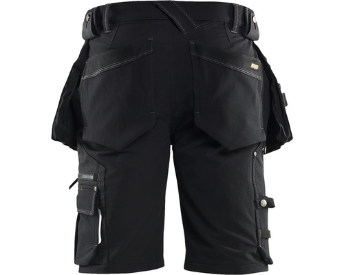 Svarta arbetsshorts med flera fickor bakifrån