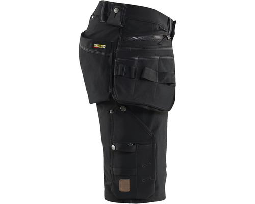 Svarta arbetsshorts med fickor
