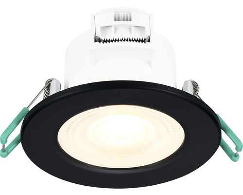 Takmonterad spotlight med svart ram